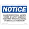 Signmission OSHA Sign, Hand Protection Shoes & Glasses, 14in X 10in Rigid Plastic, 14" W, 10" H, Landscape OS-NS-P-1014-L-13206 - alternate 1